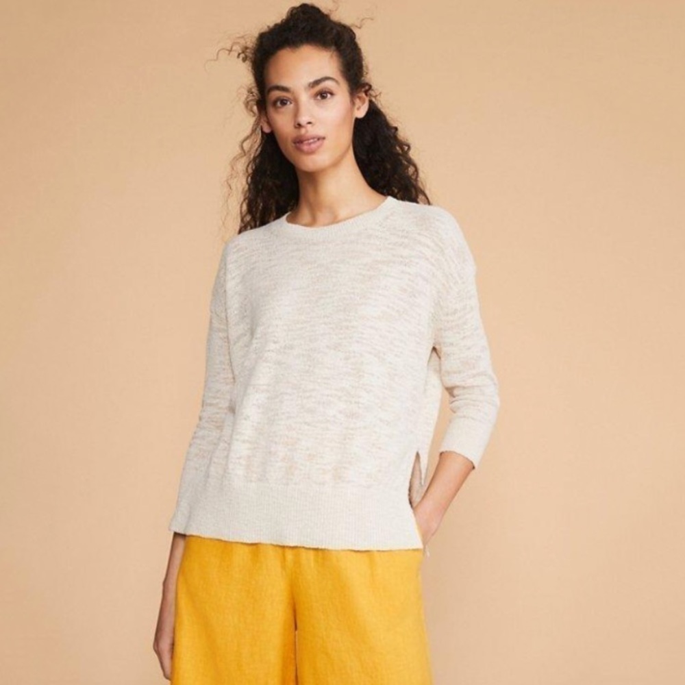 NWT Lou & Grey Dolman Knit Sweater in Natural Oat